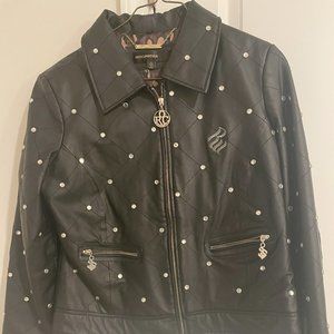 Vintage Roca Wear Biker Leather Coat